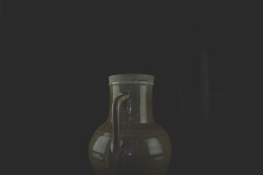 Ceramic Crackle Glaze Handle Vase - LYKTA